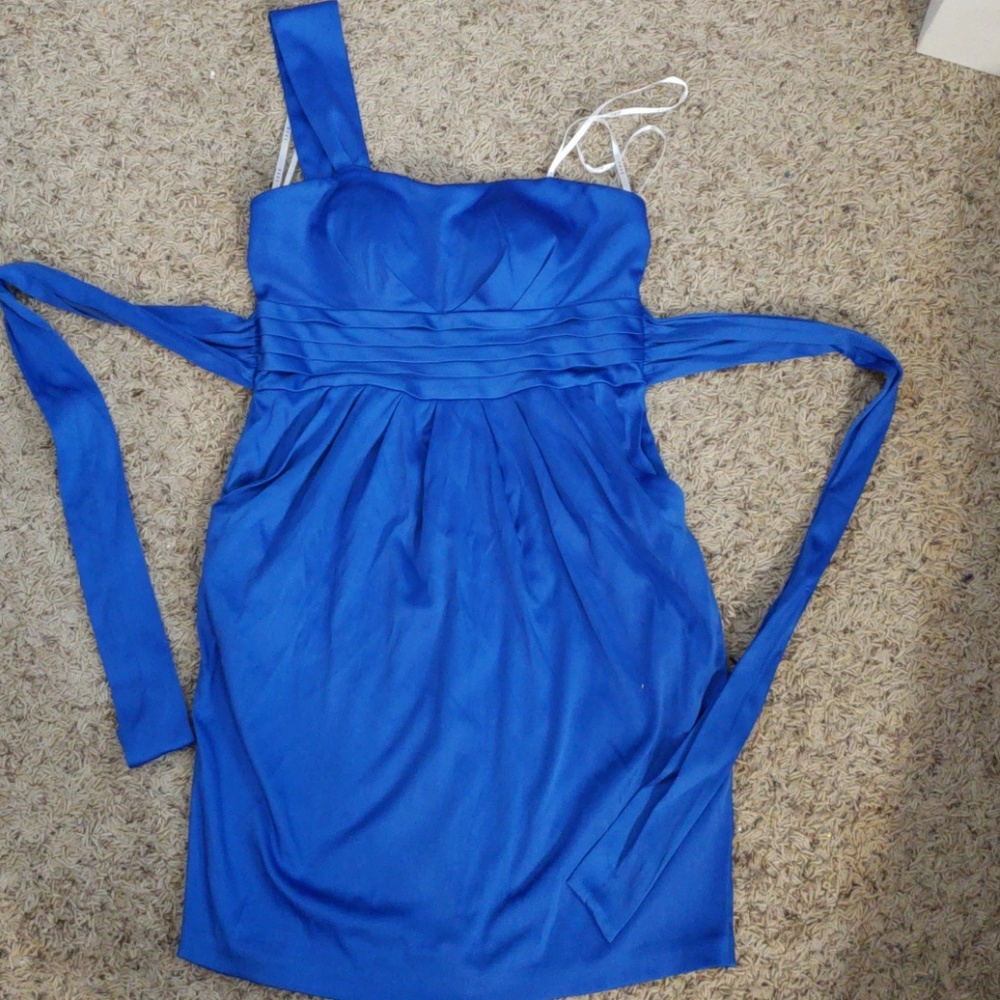 ⚡️Sale ⚡️Royal Blue one shoulder dress sz 5